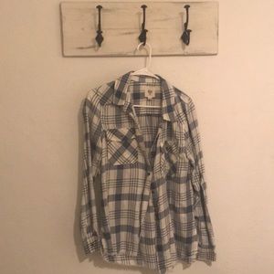 Plaid button down